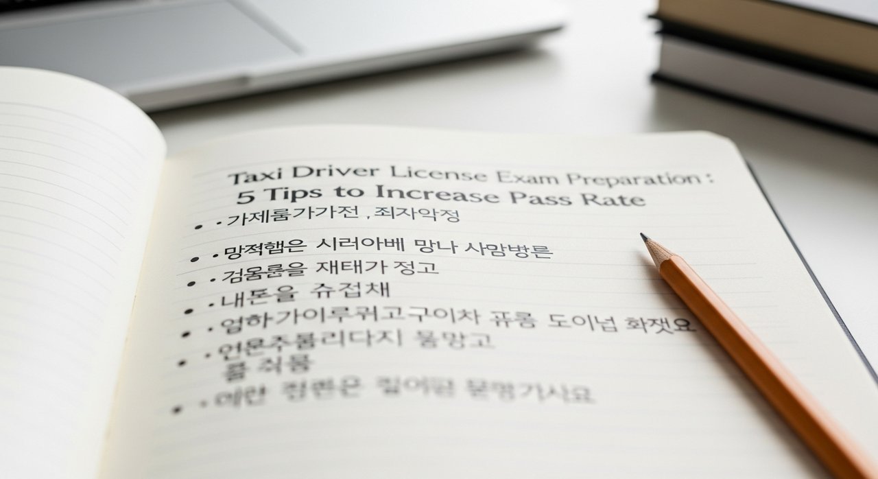 택시운전자격증 시험 준비 방법 정리: 합격률 높이는 5가지 비법
